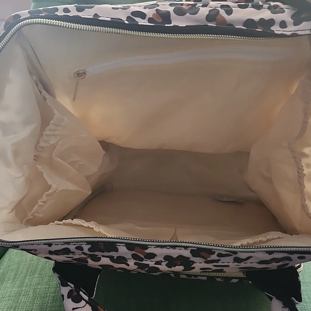 Leopard Print Diaper Bag Backpack